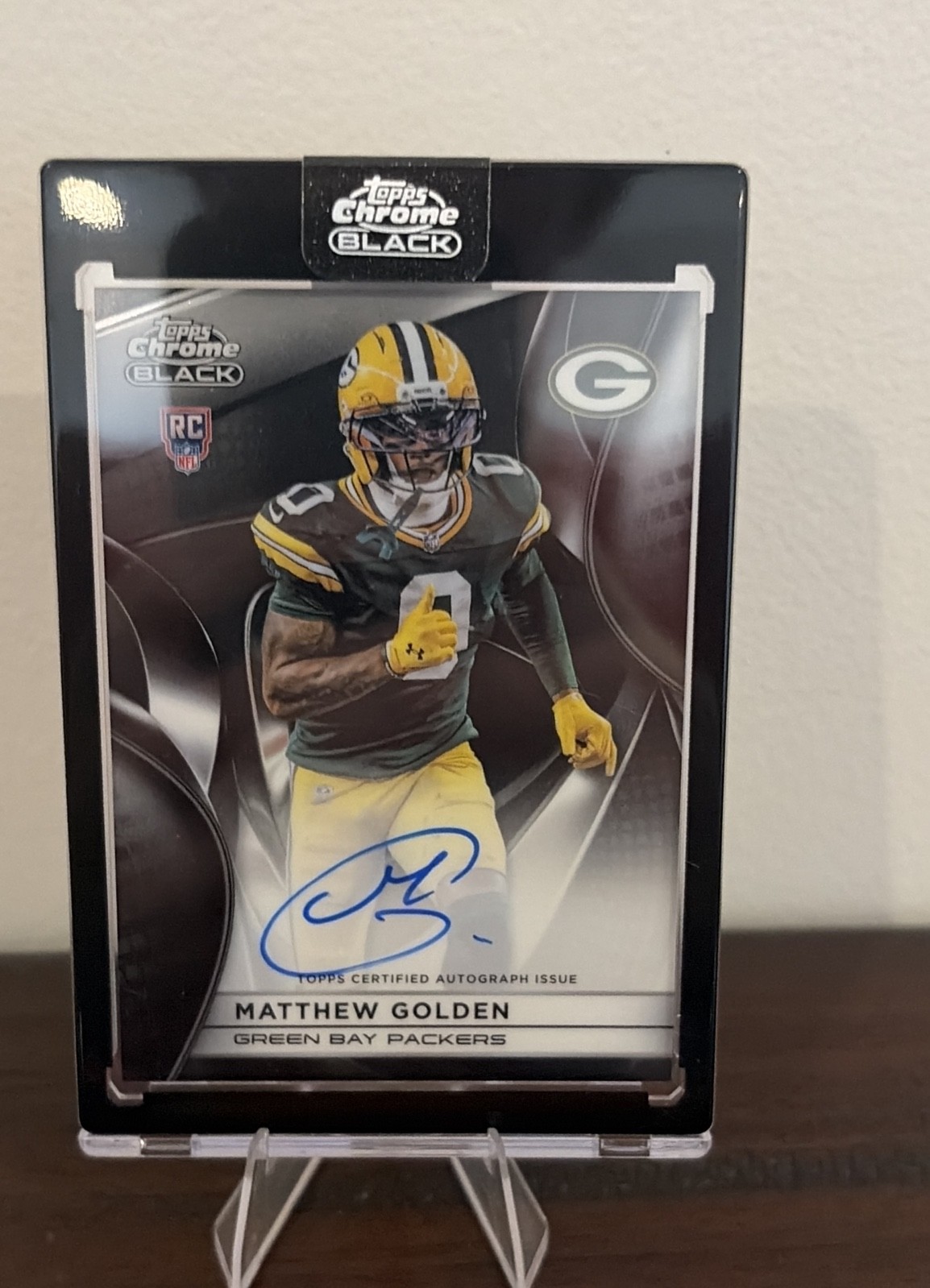 Matthew Golden Topps Chrome Black Rookie Autographs #MGO Base