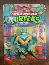 Vintage 1990 Playmates TMNT Teenage Mutant Ninja Turtles Ray Fillet Sealed MOC