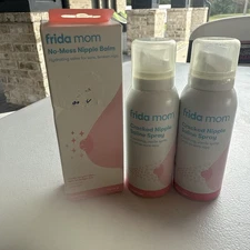 frida mom~Sealed Breastfeeding Sore Nipple Set ~ 1 Balm & 2  Saline Spray