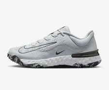 Nike Alpha Huarache Elite Turf Softball Shoes Gray DV0496-002 Women’s Sizes NEW