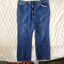 Vintage '81-84 Lee Blue Jeans Regular Fit W44 L30 Union Tag, Talon 42 zipper 