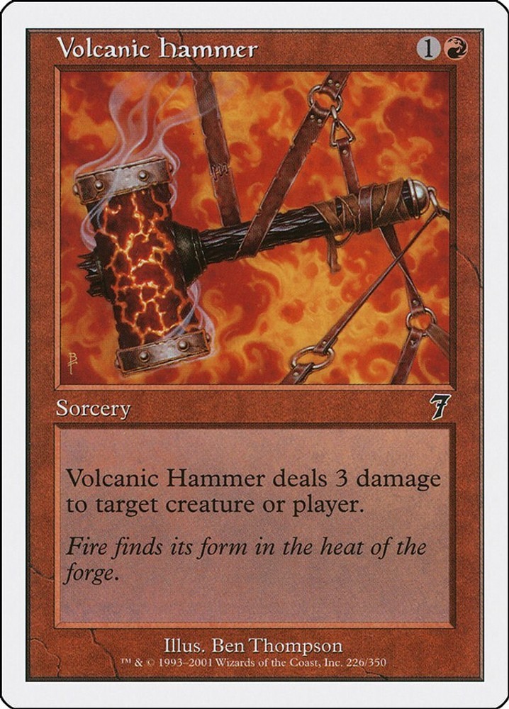 Volcanic Hammer [7ED - 226] Heavily Played