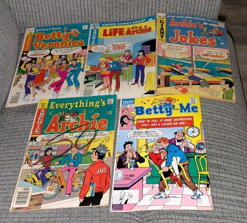 Archie Readrs Vintage Lot of 5 ARCHIE Comic Books Readers ZZZ | eBay