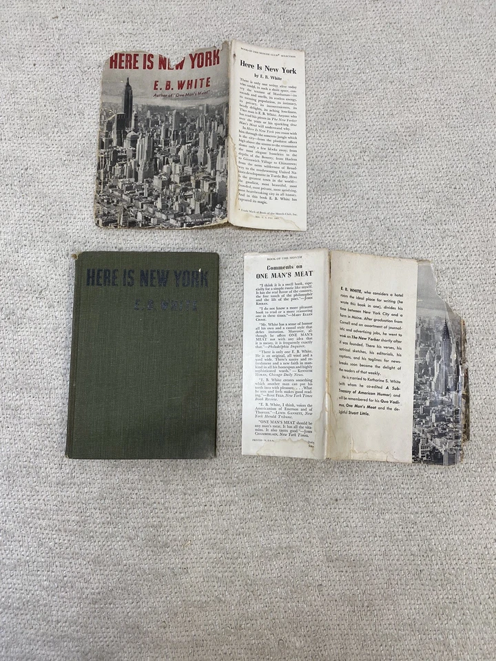Here Is New York By E.B. White Vintage Book Of The Month Club 1949 Foto 4 de 4