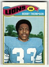 1977 Topps Bobby Thompson #486 Detroit Lions ROOKIE CARD HIGH GRADE BEAUTY!. rookie card picture
