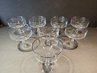 Discontinued Noritake Rhythm Set 8 Champagne/Tall Sherbet Glasses Platinum Trim — photo 2