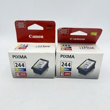 Genuine Canon Pixma CL-244 Color Ink Cartridges Lot Of 2 SEALED NEW