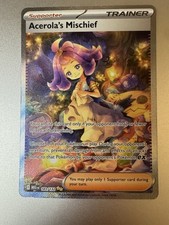 Acerola's Mischief 183/132 Secret Rare Pokemon Card Mint Condition