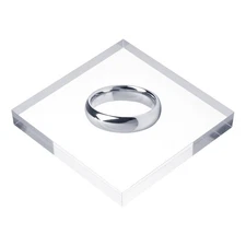 Acrylic Square Display Blocks, 6"x6" Clear Display Base for Bracelet