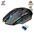 TECKNET Kabellose Gaming Maus, 2,4 GHz Wireless Gamer Maus 8 Tasten, 4800 DPI,