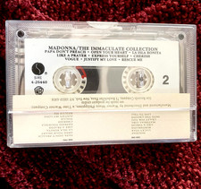 MADONNA IMMACULATE COLLECTION PHILIPPINES TAPE WHITE PAPER SHELL CASSETTE K7 BOX