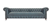 Graue Chesterfield Polstercouch Schickes Sofa Wohnzimmer Edle Sitzcouch