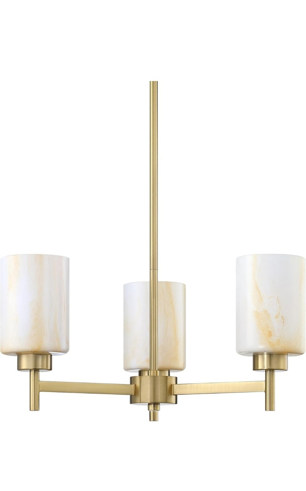 Doraimi Lighting 3 Light Chandelier Classic Style Ceiling Pendant Light Alabaste
