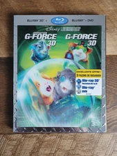 G-Force 3D + Blu-ray + DVD 2011 3-Disc Set Very Rare - Tested