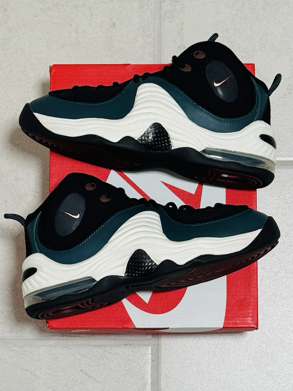 PONY Taglia 5 Nike Air Penny 2 Nero Abete Sbiadito 2023