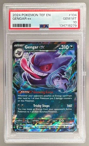 2024 Pokemon Temporal Forces 104 Gengar ex PSA 10 134718279