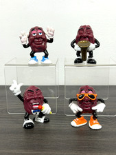 Lot Of 4 The California Raisins Calrab 1987 Singing Saxophone Dancing Figures