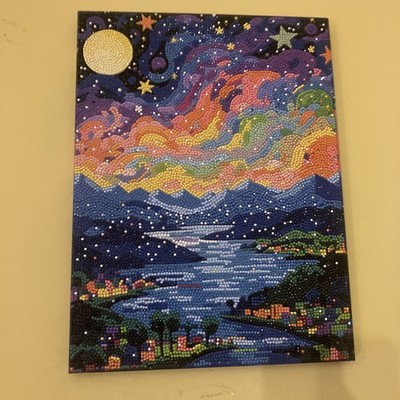 Sparkly Completed Diamond Art CANVAS Of Landscape