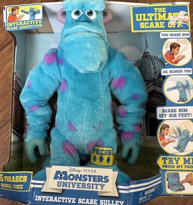 NEW MONSTERS UNIVERSITY INTERACTIVE ULTIMATE SCARE OFF SULLEY 15'' TALL DISNEY