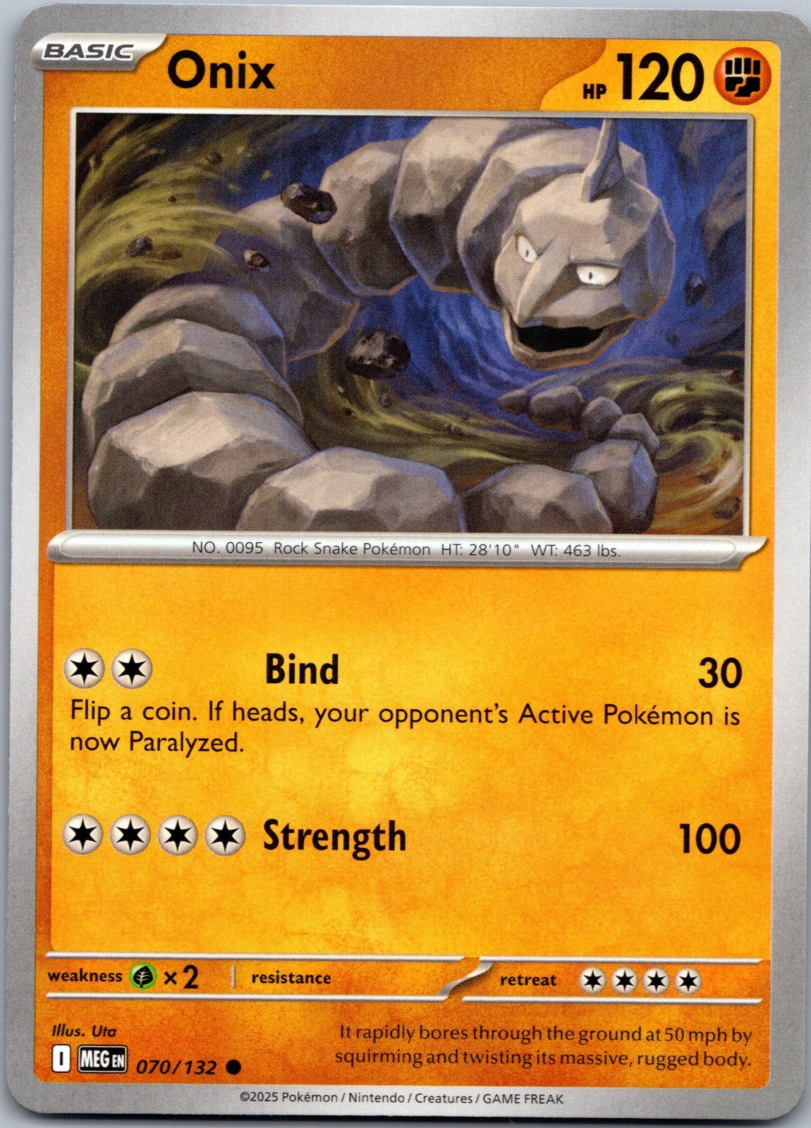 Onix Normal ME01: Mega Evolution 070/132 NM