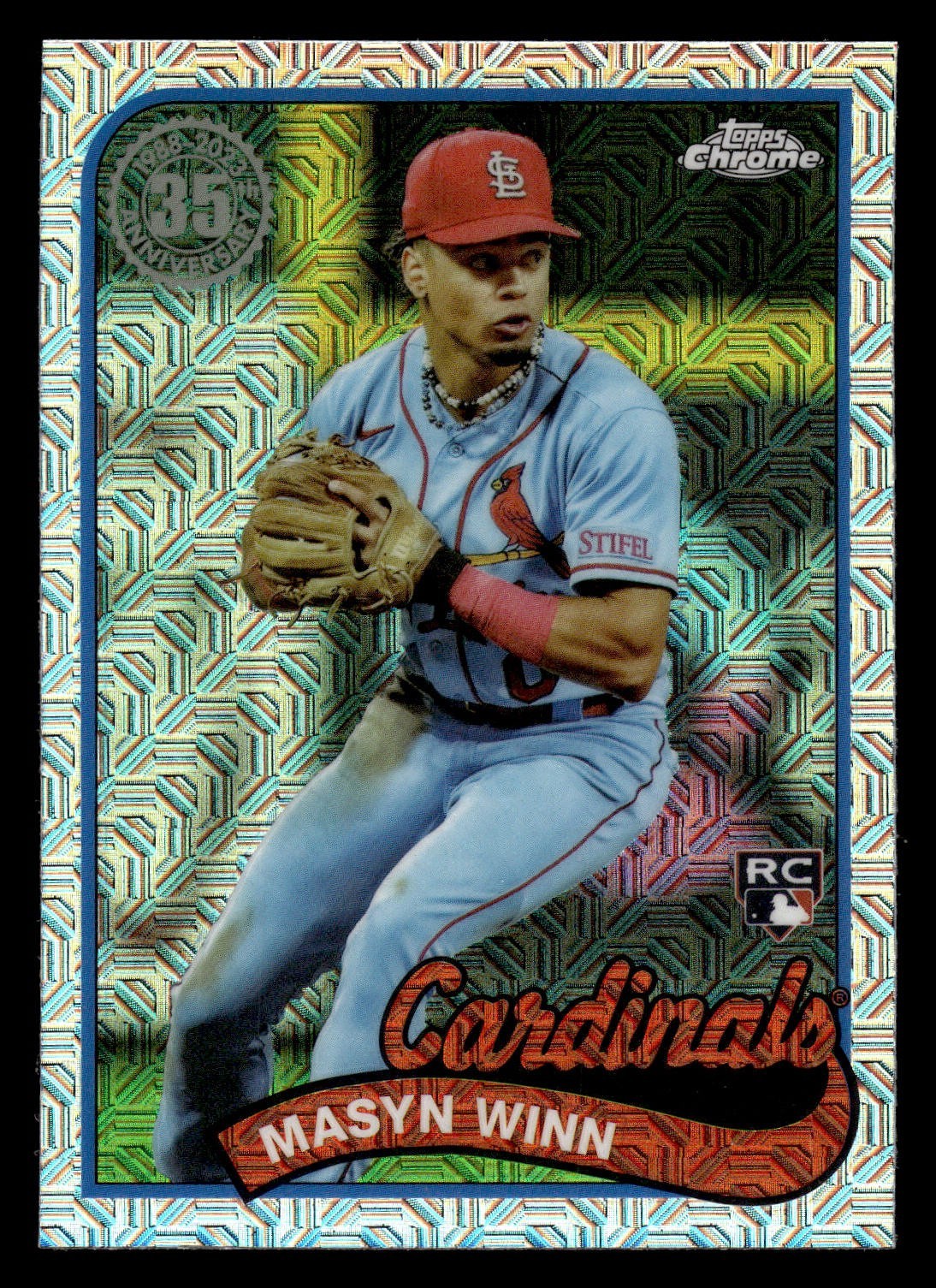 2024 Topps Series 1 - 1989 Topps Chrome Silver Pack Masyn Winn #T89C-78 (RC)