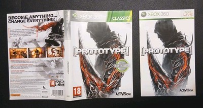 Prototype 1 - XBOX 360 Cover + Spiel Anleitung   