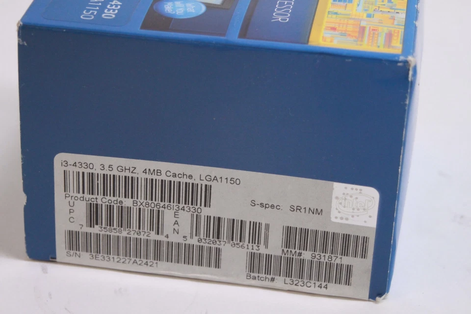 Intel Core i3-4370 Processor Model LGA 1150 3.5Ghz 4MB UNUSED NEW - Image 2 of 2