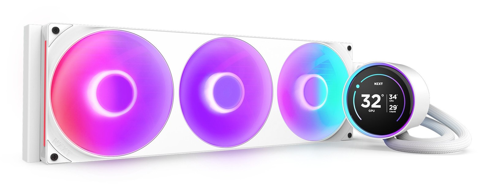 NZXT Kraken Elite 420 RGB Processor All-in-one liquid cooler 14 cm White 1 pc(s)