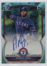 2023 Bowman Sapphire Edition Chrome Prospects Aqua 18/99 Andres Mesa Auto 0j5i