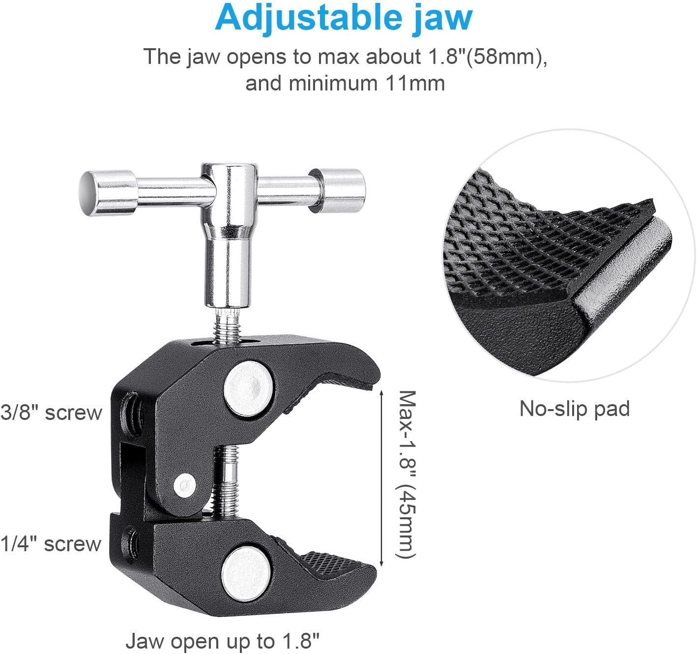 11 Inch Articulating Magic Arm + Super Clamp for DSLR Rig Camera to LCD Monito, 