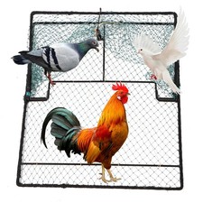 Humane Pigeon Trap,Bird Trap for Quail,Turkey,Net Traps 19.7x23.6 inch Green