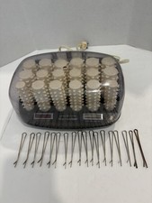 Vintage GENERAL ELECTRIC Hairsetter F2HCD1 Pageant Hair Hot Rollers Clips Travel
