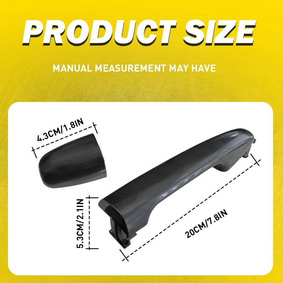 Outer Door Left Rear Fit 2009 Handle 2011 2012 2010 2013 2014 2015 Toyota Venza - Imagem 4 de 4