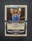 2024-25 Donruss Optic Jalen Duran Signature Series #SS-DUR Detroit Pistons Auto
