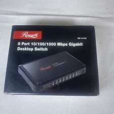 Rosewill RC-410X 8 Port Gigabit Desktop Switch 10/100/1000 Mbps QoS Power Saving
