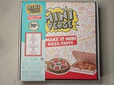 MGA's Miniverse Make It Mini Pizza Party New 30 Pieces Toy Food Pretend Play