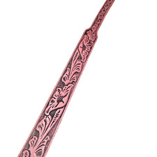Tooled Leather Western Belt Women's 30 Pink Floral Yellowstone Cowgirl Landman
