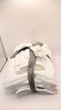 Better Homes Gardens Bath Towel Bundle 6 Piece Set White 2 Bath 2 Hand 2 Washc
