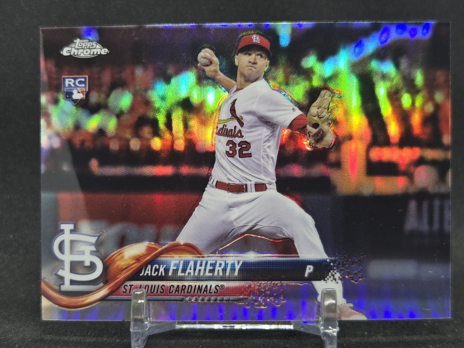 2018 Topps Chrome Refractor #4 Jack Flaherty RC St. Louis Cardinals