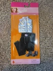 Barbie Jean Fashions Outfit Black Pants Silver Top 1999 Mattel 68084 New