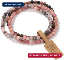 3 PCS Healing Crystal Bracelets for Women 8mm Natural Stone Beaded Stretch Brace
