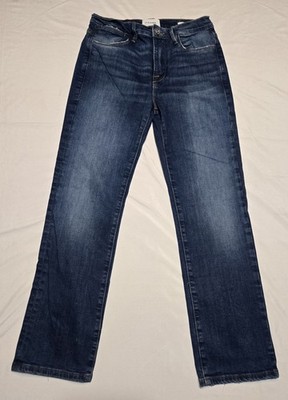 FRAME Le High Straight Jeans Womens 28 Blue Mid Rise Stretch Denim 28x27 Classic