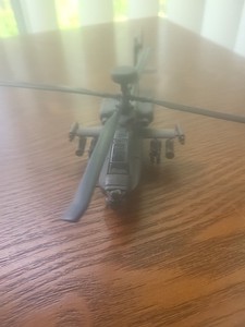 POSTAGE STAMP(PS5600) US ARMY AH-64D APACHE HELICOPTER 1:100 SCALE DIECAST MODEL