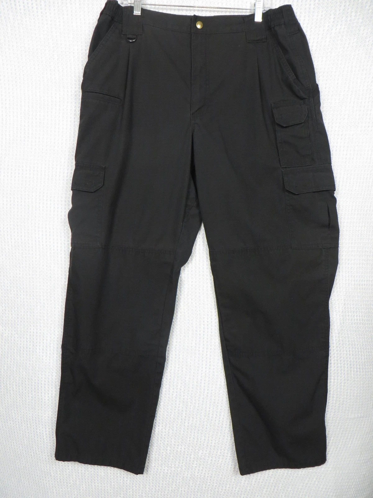 5.11 Tactical Pants Mens 38x31 Black Cargo Elastic Waist Workwear Utility