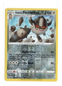 Galarian Perrserker 113/185 Vivid Voltage Reverse Holo Rare