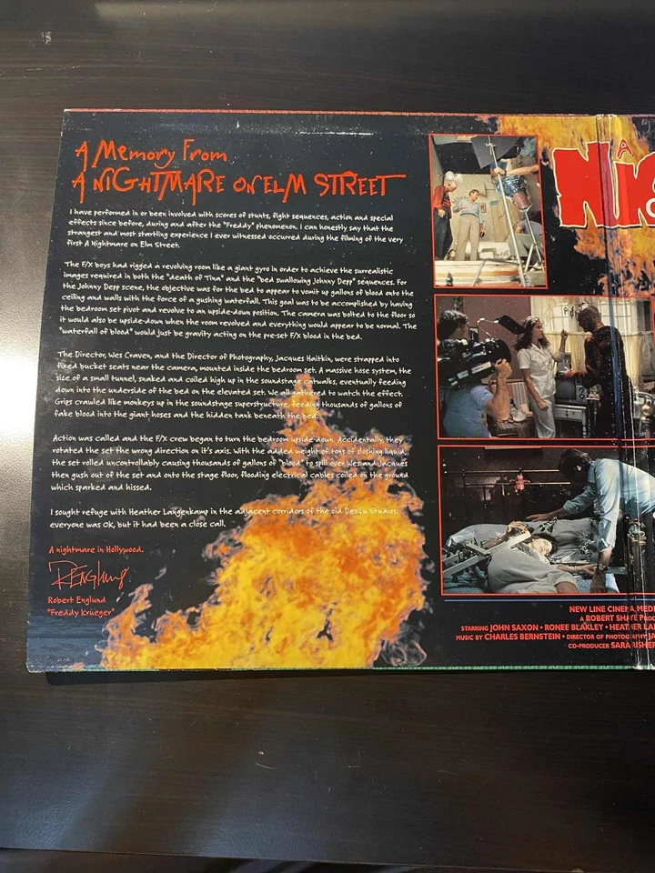 A Nightmare On Elm Street Laserdisc (Elite) - Horror Rare Wes Craven LD Freddy — 第 3/4 张图片