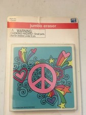 New Jumbo Peace Eraser School Supply Kids