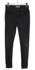 Levi's 710 Super Skinny Jeans Womens W28/L30 Zip Fly Black