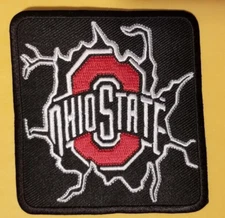 Ohio State Buckeye's Embroidered Sports Patch approx. 3.25x3.5"