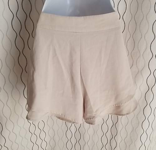 Kuosi Shorts Skort High Waisted Women's Zip Beige Size M - Picture 13 of 22